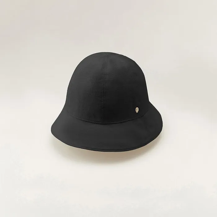 Round Crown Hats Helen Kaminski Flora Black