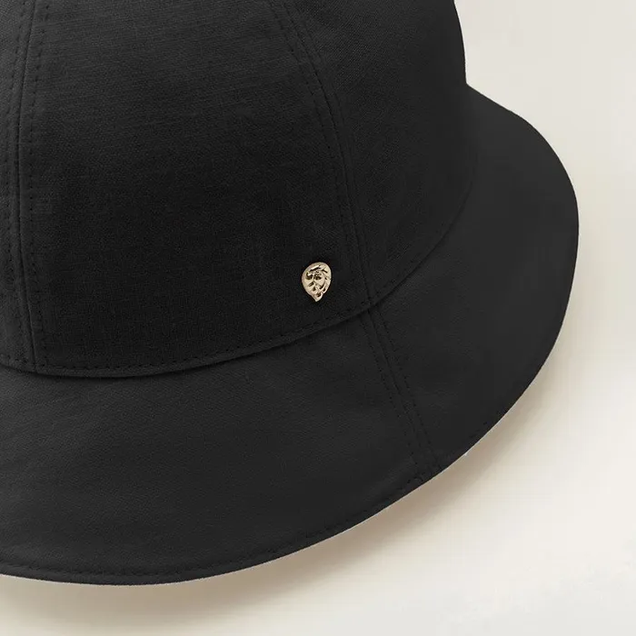 Round Crown Hats Helen Kaminski Flora Black