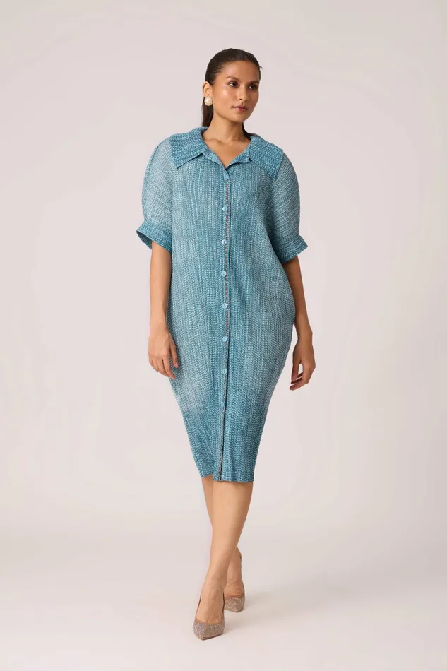 Scarlet Sage Dresses Maria Denim Shirt Dress 8211 Blue 8211 Women