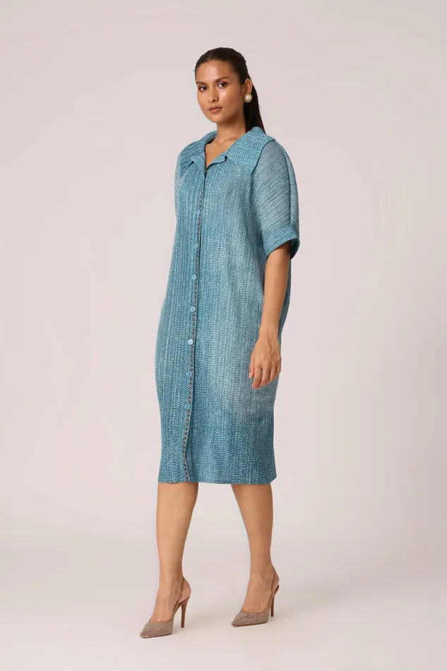 Scarlet Sage Dresses Maria Denim Shirt Dress 8211 Blue 8211 Women