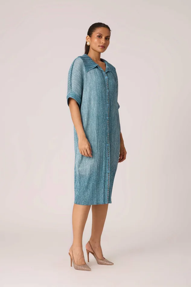 Scarlet Sage Dresses Maria Denim Shirt Dress 8211 Blue 8211 Women