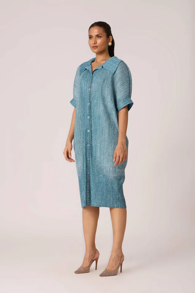 Scarlet Sage Dresses Maria Denim Shirt Dress 8211 Blue 8211 Women