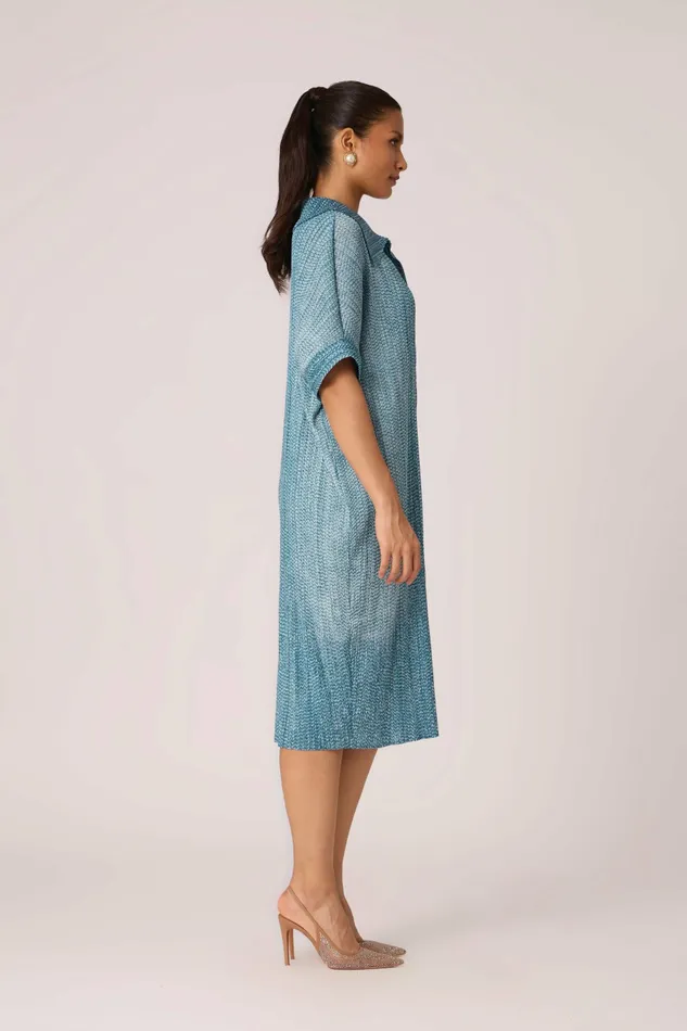 Scarlet Sage Dresses Maria Denim Shirt Dress 8211 Blue 8211 Women