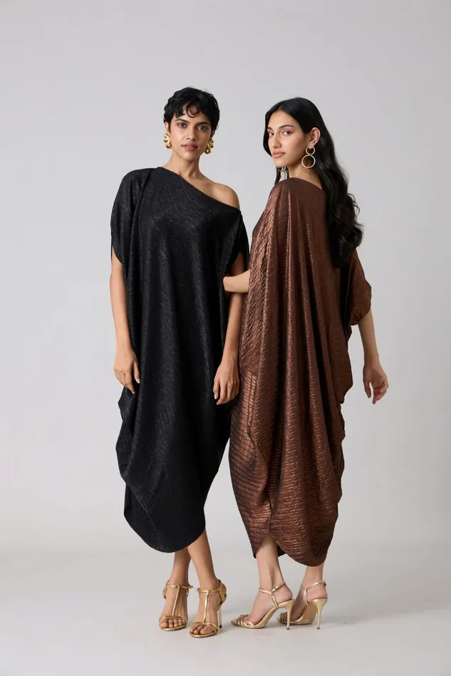 Scarlet Sage Dresses Ophelia Dress 8211 Chevron Copper 8211 Women