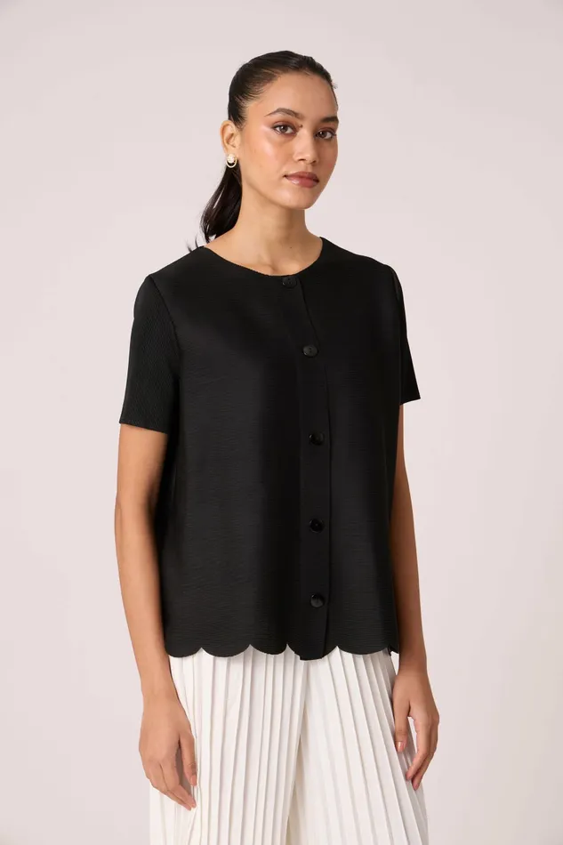 Scarlet Sage Tops Darcy Shirt 8211 Black 8211 Women