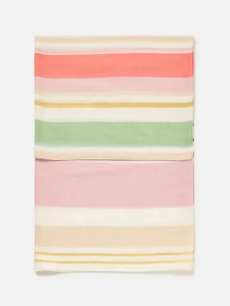 Scarves Women Joules Stripe Cotton Summer Scarf
