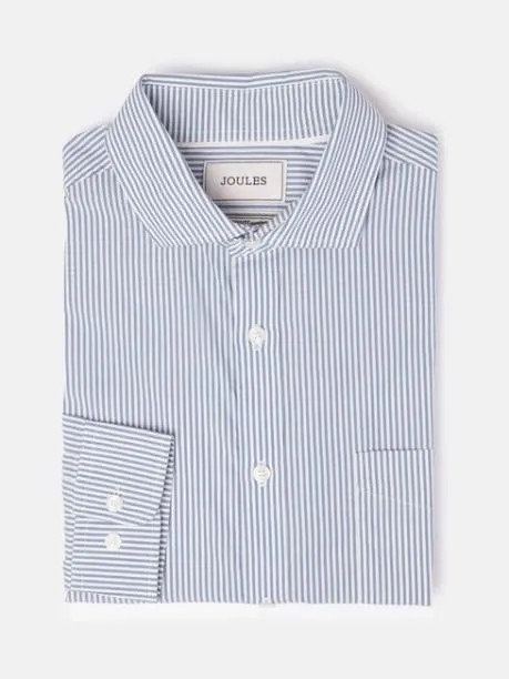 Shirts Men Joules Navy Stripe Cotton Shirt