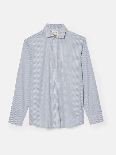 Shirts Men Joules Navy Stripe Cotton Shirt