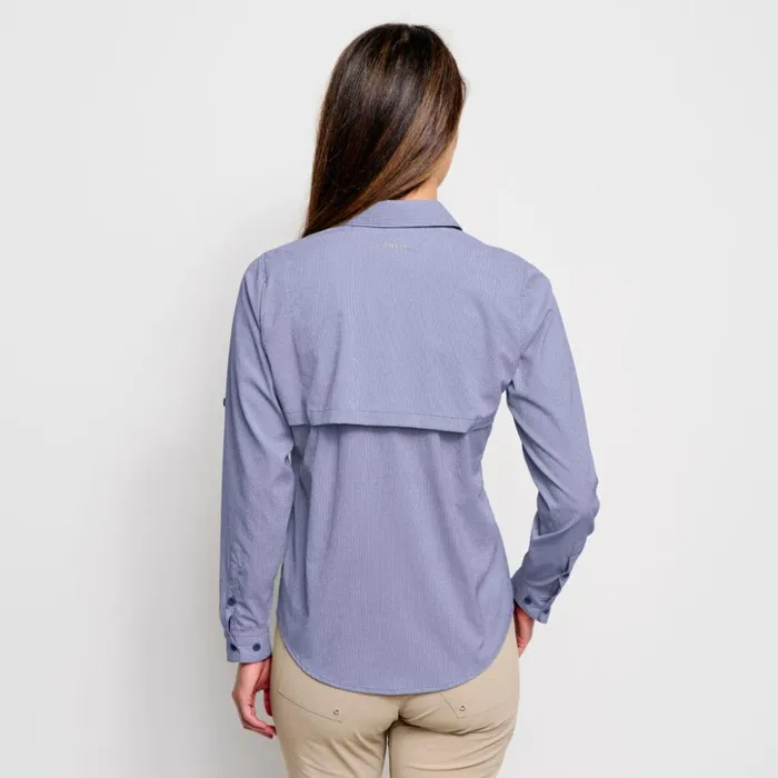 Shirts Women Orvis Womens LongSleeved Open Air Caster Lake Blue