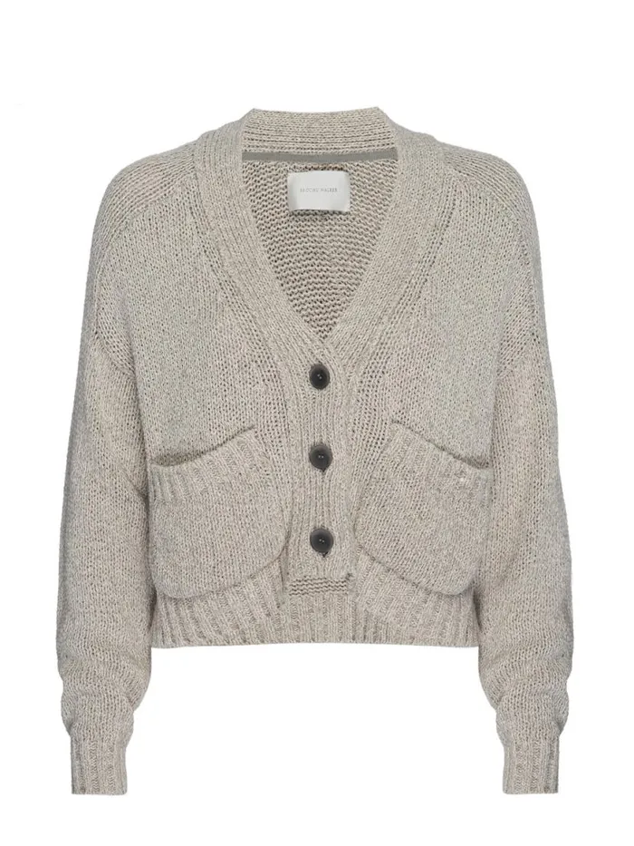 Shop Brochu Walker Cardigans The Cropped Cardigan Ecru Multi