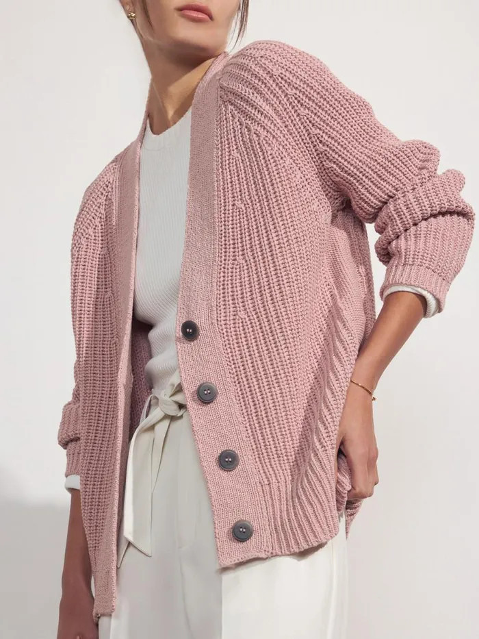 Shop Brochu Walker Cardigans The Jen Cardigan Rosen Pink