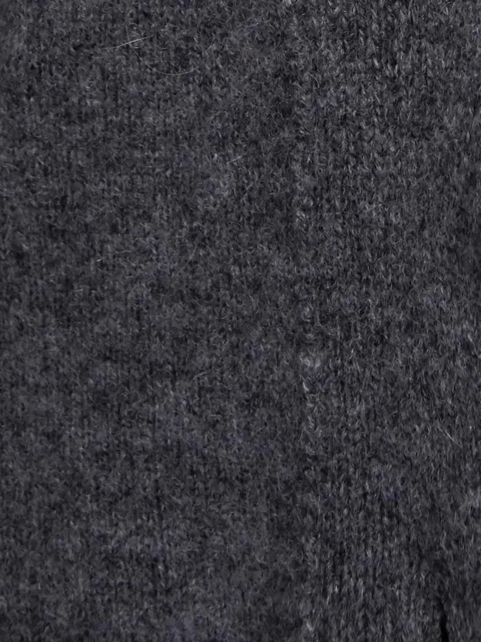 Shop Brochu Walker Cardigans The Lace Looker Cardigan Dark Charcoal With Black Underlayer