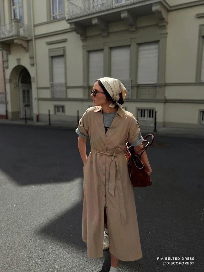 Shop Brochu Walker Dresses The Fia Belted Dress Sahara