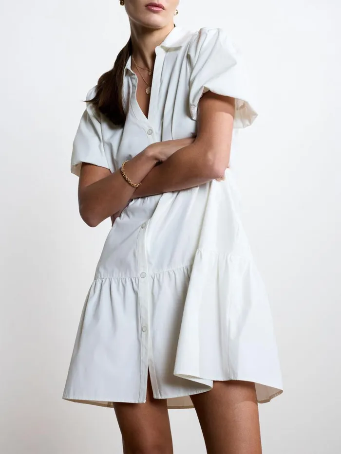 Shop Brochu Walker Dresses The Havana Mini Dress Ivory