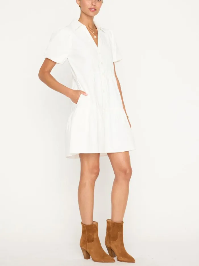 Shop Brochu Walker Dresses The Havana Mini Dress Ivory