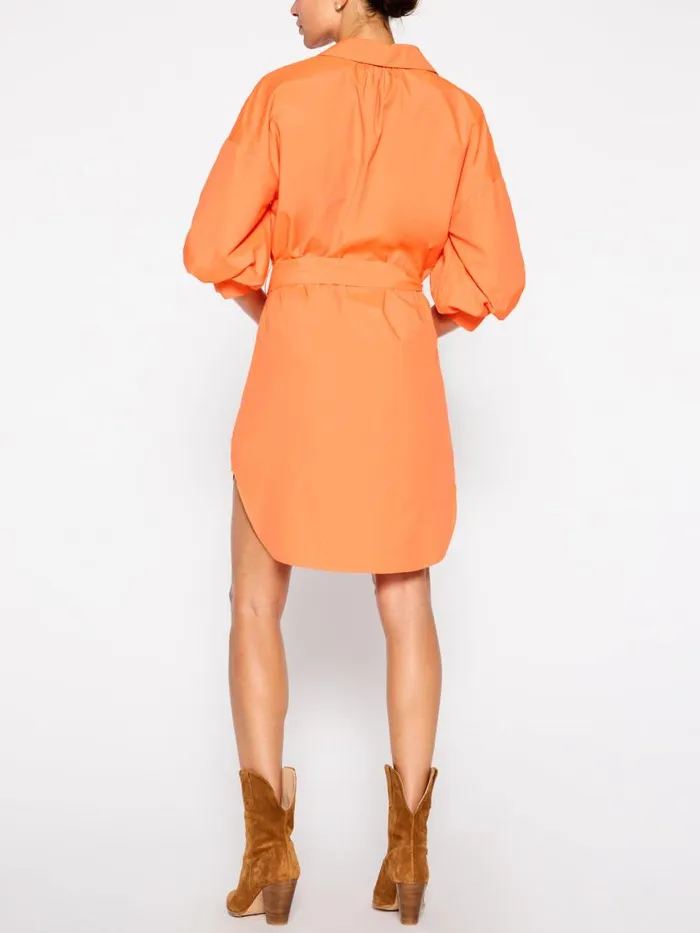 Shop Brochu Walker Dresses The Kate Belted Dress Tangerine