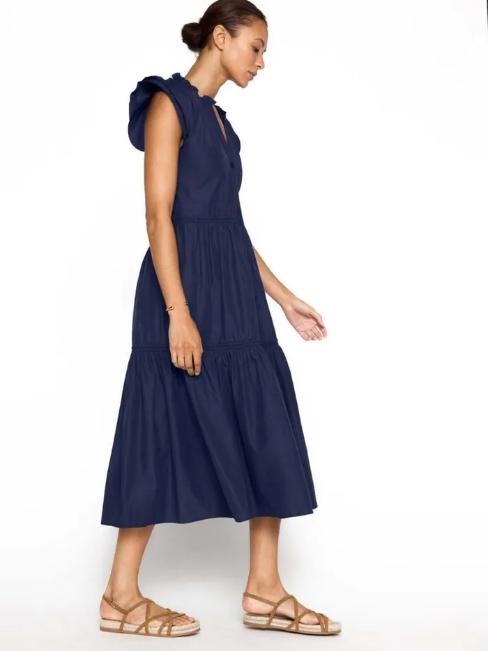 Shop Brochu Walker Dresses The Santorini Dress Navy