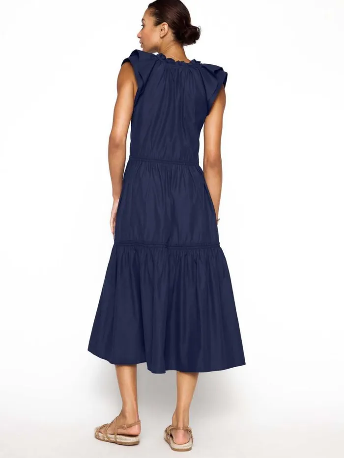 Shop Brochu Walker Dresses The Santorini Dress Navy