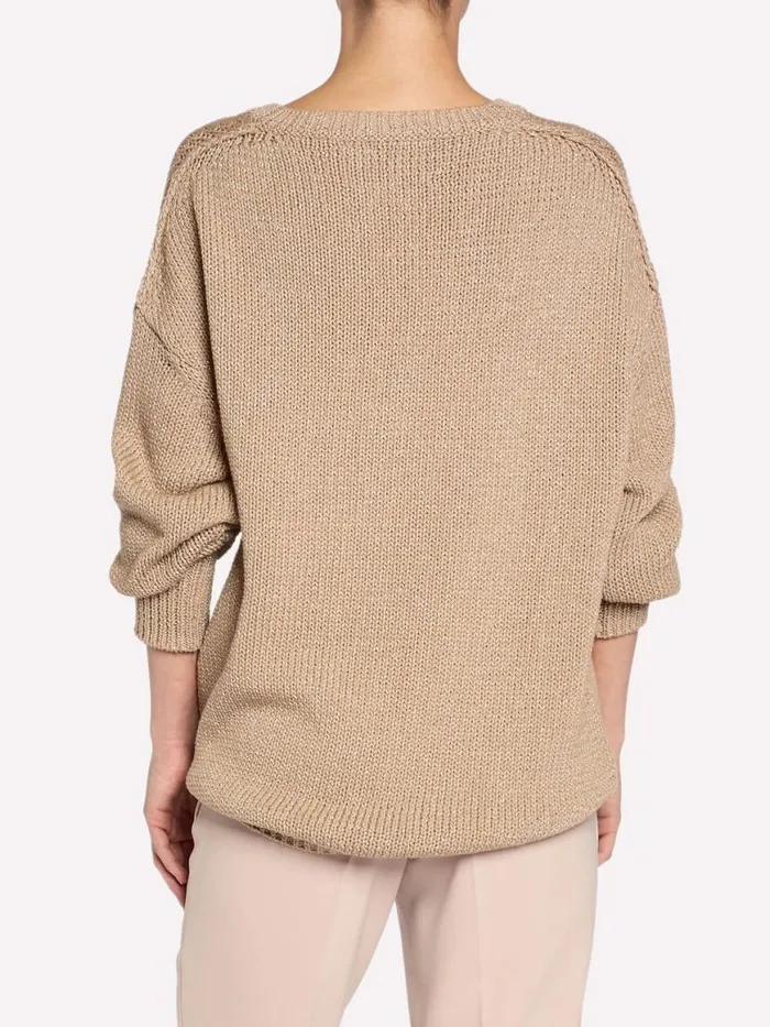 Shop Brochu Walker Sweaters The Lars Crew Camel
