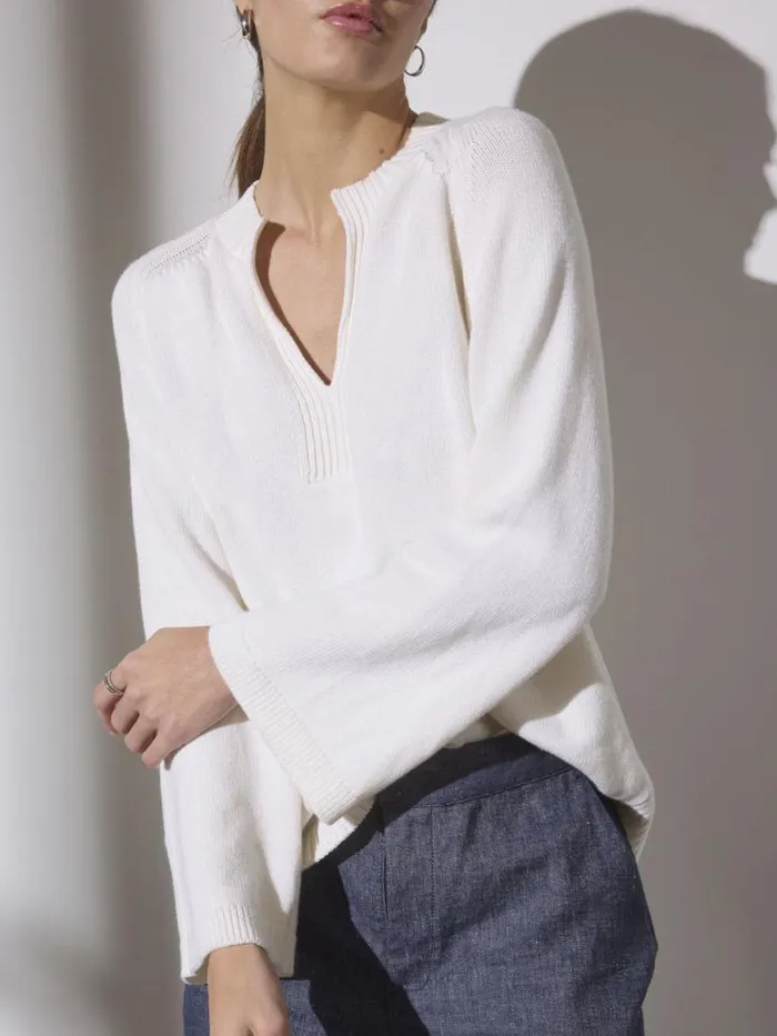 Shop Brochu Walker Sweaters The Riley Sweater Chalk