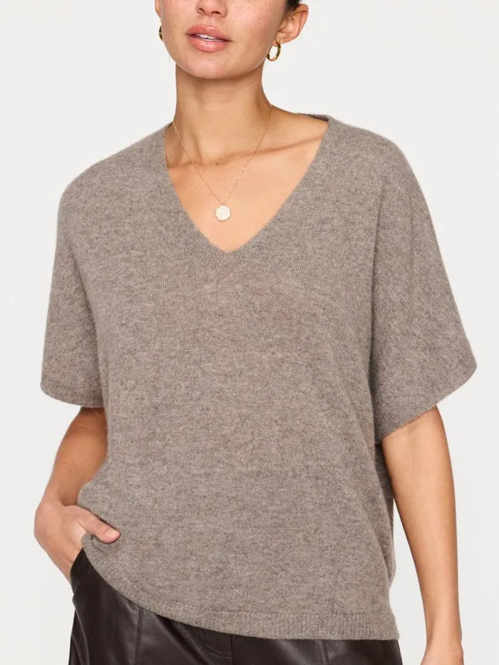 Shop Brochu Walker Tops The Ophi Vee Otter Mlange