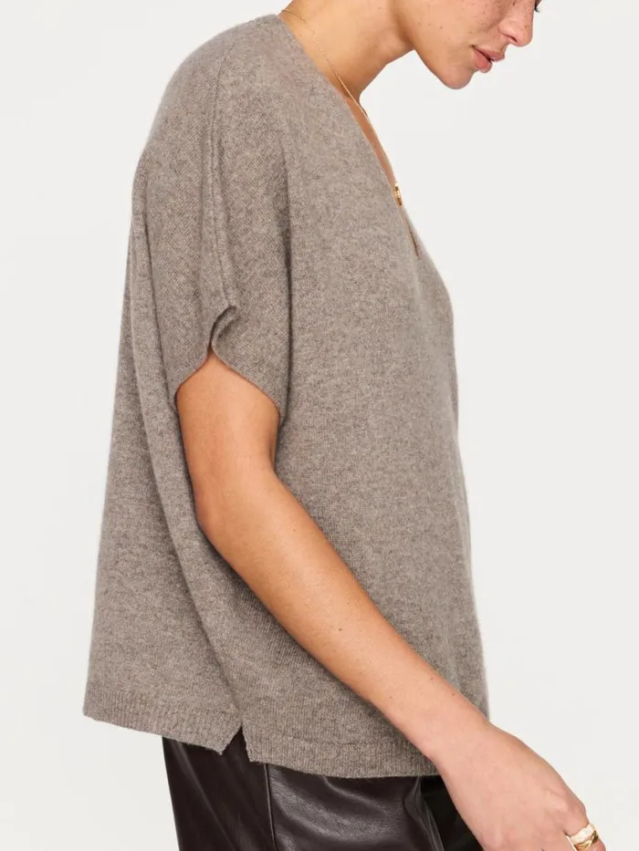 Shop Brochu Walker Tops The Ophi Vee Otter Mlange