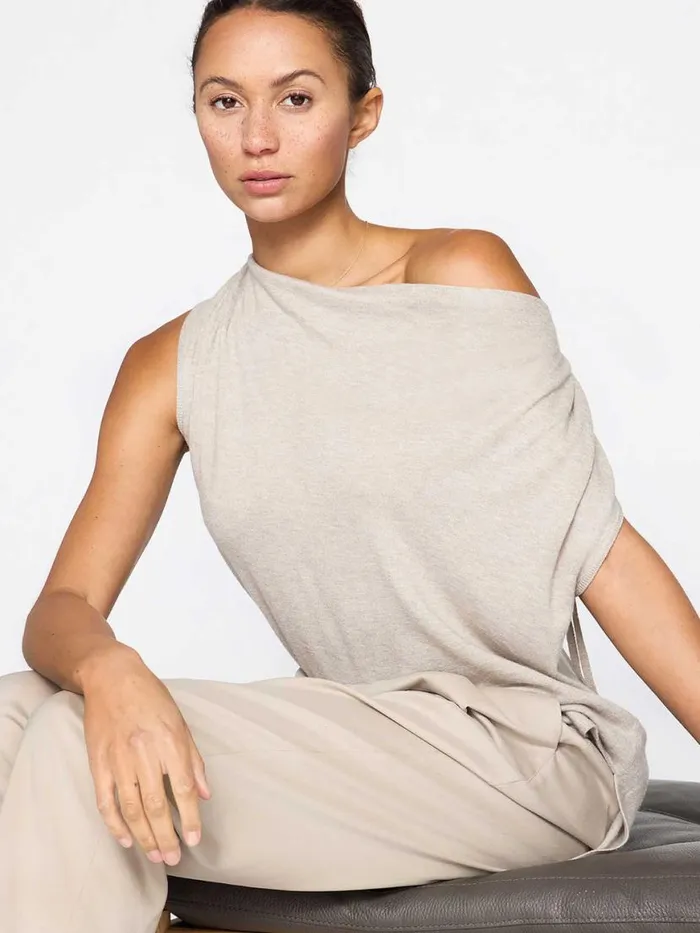 Shop Brochu Walker Tops The Vos Top Light Chia Melange
