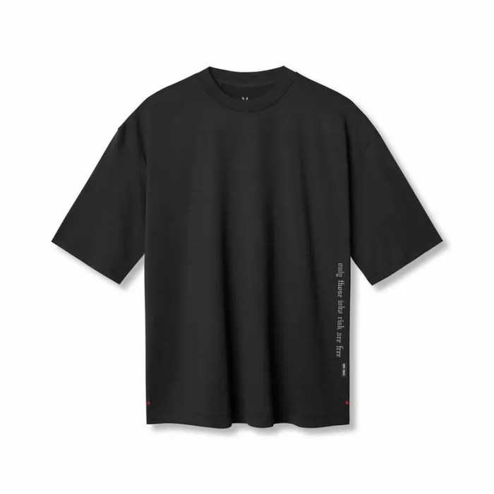 Short Sleeves Men ASRV 3DLite 20 Lycra 34Sleeve Oversized Tee Black 034otwr034 Short Sleeves Men ASRV 3DLite 20 Lycra 34Sleeve Oversized Tee Black 034otwr034