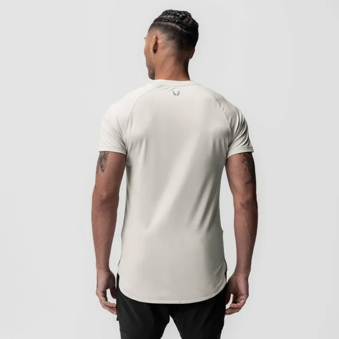 Short Sleeves Men ASRV AeroSilver Established Tee Ivory Cream