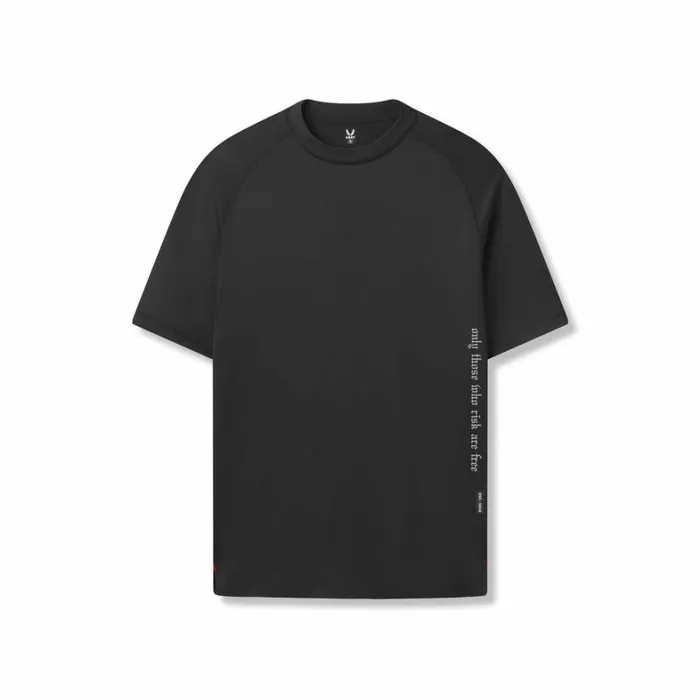 Short Sleeves Men ASRV AeroSilver Fitted Tee Black 034otwr034
