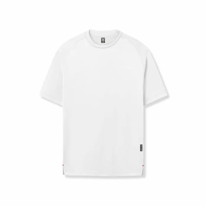 Short Sleeves Men ASRV AeroSilver Fitted Tee White