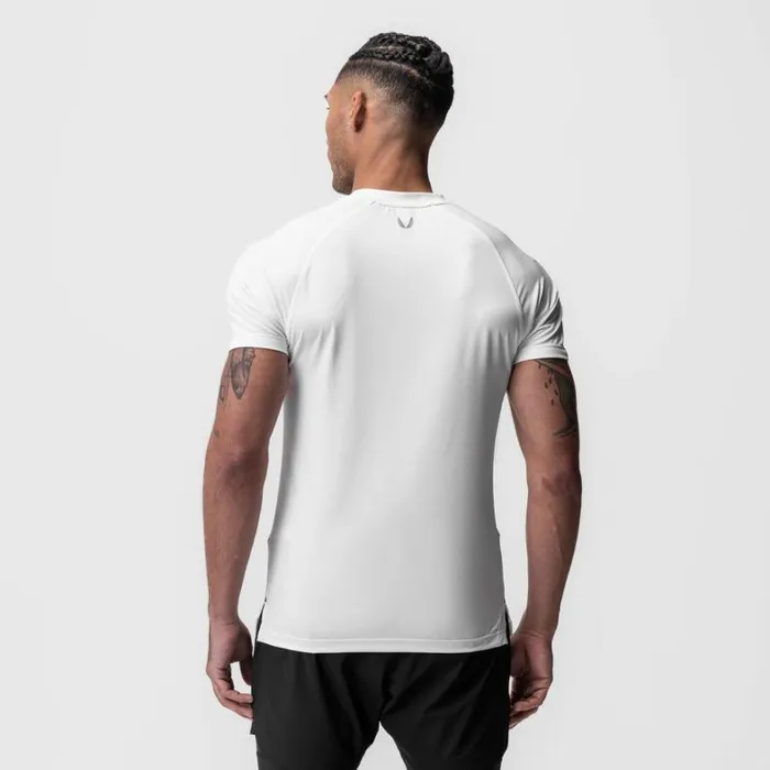 Short Sleeves Men ASRV AeroSilver Fitted Tee White