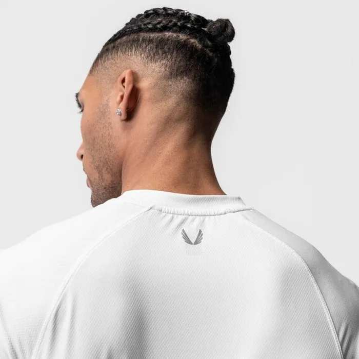 Short Sleeves Men ASRV AeroSilver Fitted Tee White