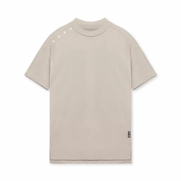Short Sleeves Men ASRV Core Mock Neck Tee Chai
