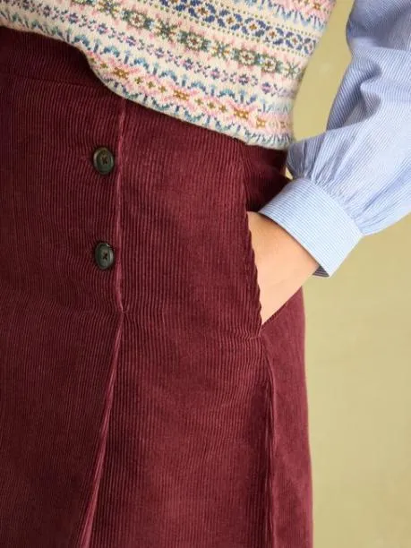 Shorts and Skirts Women Joules Burgundy Skirt