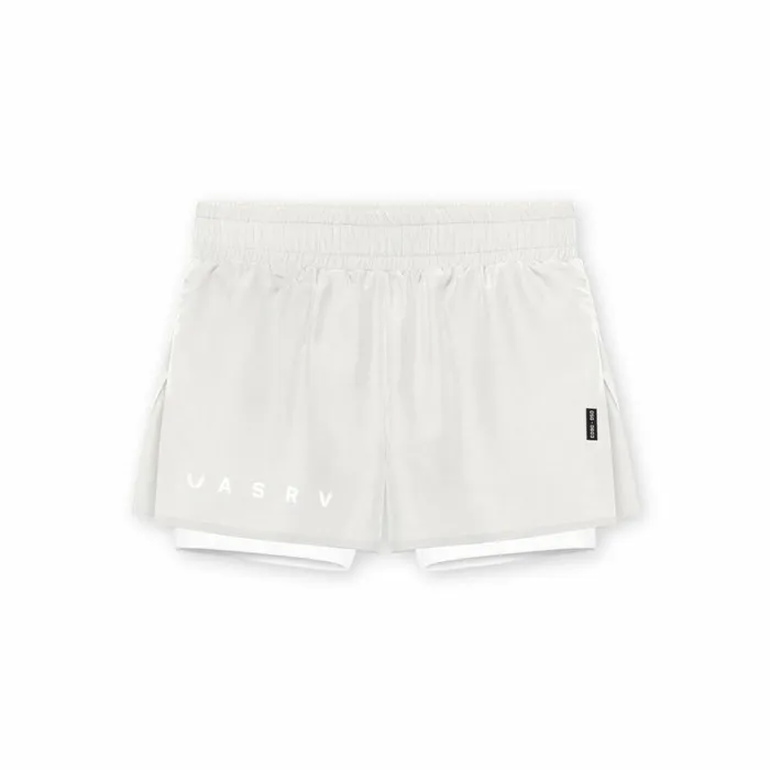 Shorts Men ASRV Laser Cut 3034 High Split Liner Short Stonewhite