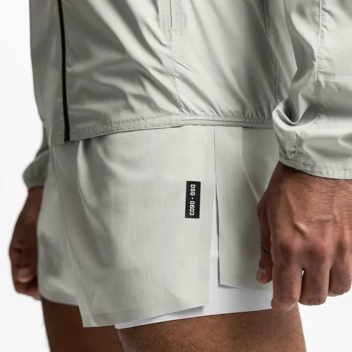 Shorts Men ASRV Laser Cut 3034 High Split Liner Short Stonewhite