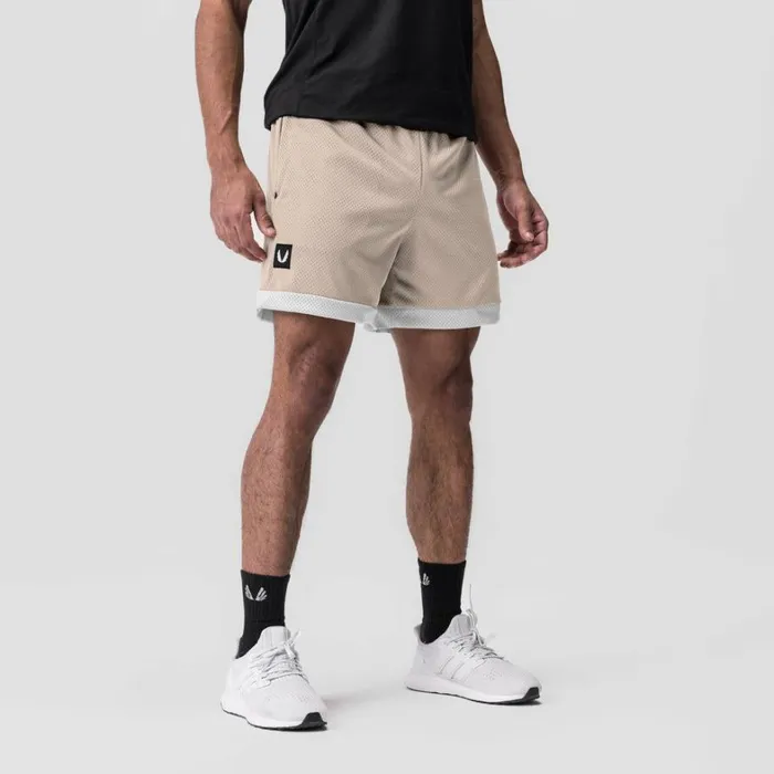Shorts Men ASRV SilverPlus Mesh Reversible Short Beigewhite