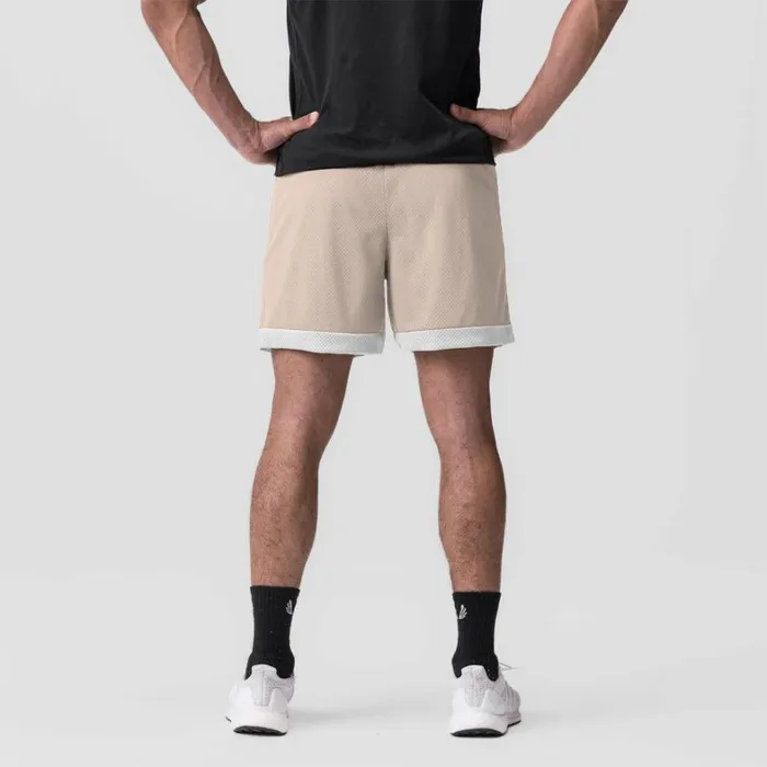 Shorts Men ASRV SilverPlus Mesh Reversible Short Beigewhite
