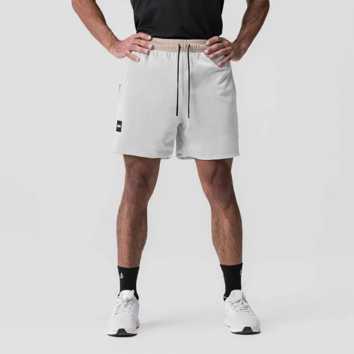 Shorts Men ASRV SilverPlus Mesh Reversible Short Beigewhite