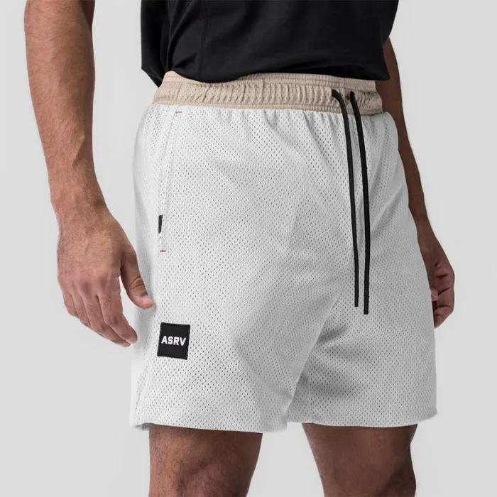 Shorts Men ASRV SilverPlus Mesh Reversible Short Beigewhite
