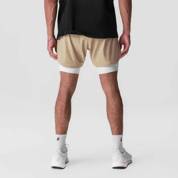 Shorts Men ASRV TetraLite 5034 Liner Short Khaki White White 034wings034