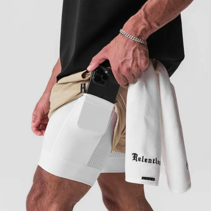 Shorts Men ASRV TetraLite 5034 Liner Short Khaki White White 034wings034