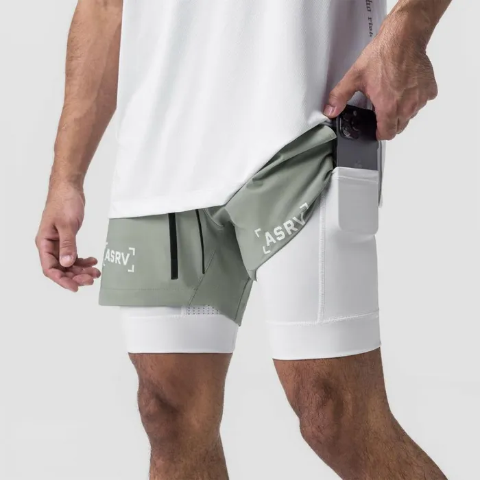 Shorts Men ASRV TetraLite 5034 Liner Short Sage 034bracket034white