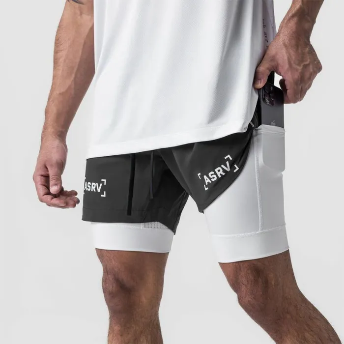 Shorts Men ASRV TetraLite 5034 Liner Short Space Grey 034bracket034white