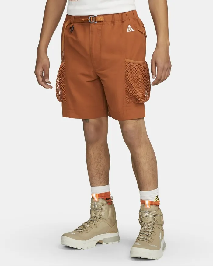 Shorts Men Nike ACG 039Snowgrass039 Dark Russetmonarchsummit White