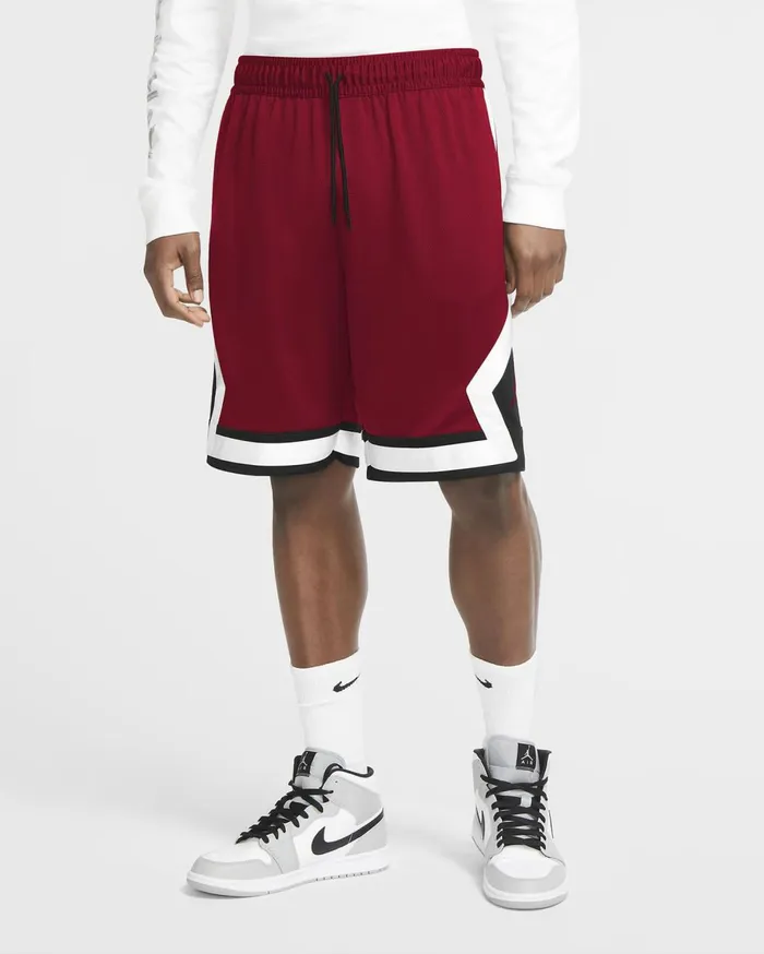 Shorts Men Nike Jordan Jumpman Diamond Gym Redblackwhitegym Red