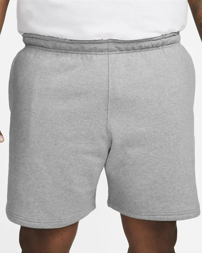 Shorts MenWomen Nike Solo Swoosh Dark Grey Heatherwhite