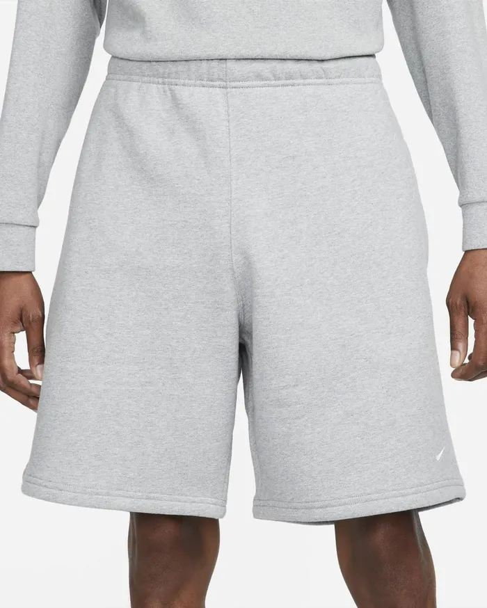 Shorts MenWomen Nike Solo Swoosh Dark Grey Heatherwhite