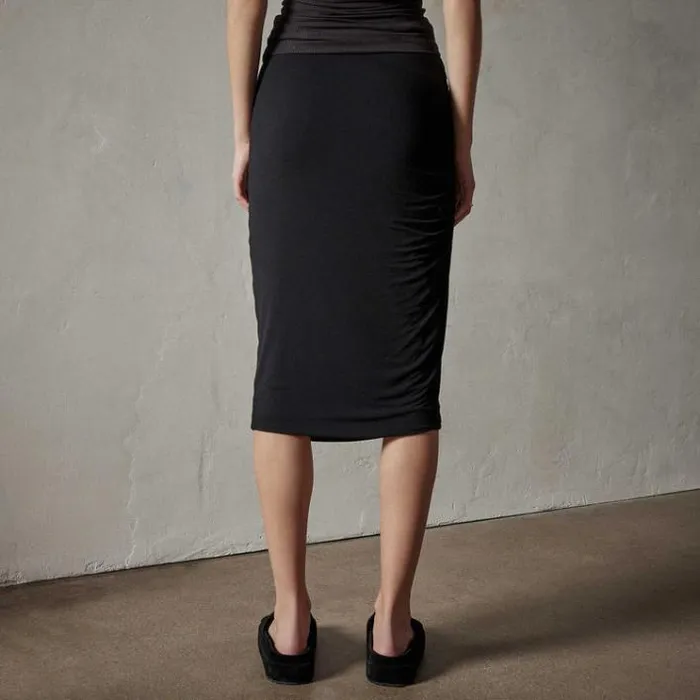 Skirts Women James Perse Shoreline Ruched Skirt Black